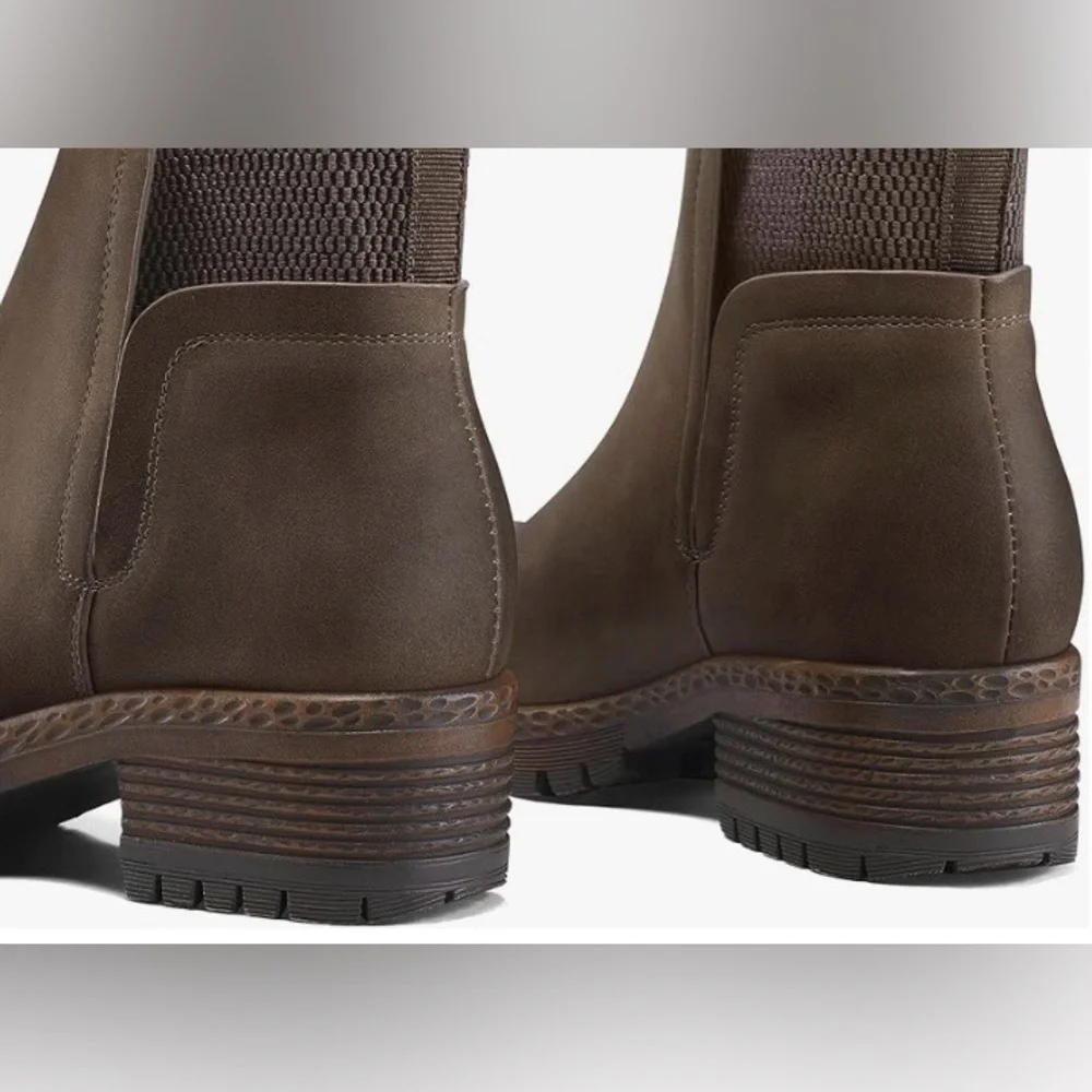 Elegant Brown Ankle Booties Size 8